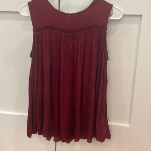 Anthropologie Current Air Pleated Top